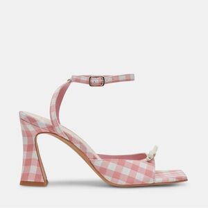 Brand new Dolce Vida x For Love and Lemons, Loise pink gingham sandals